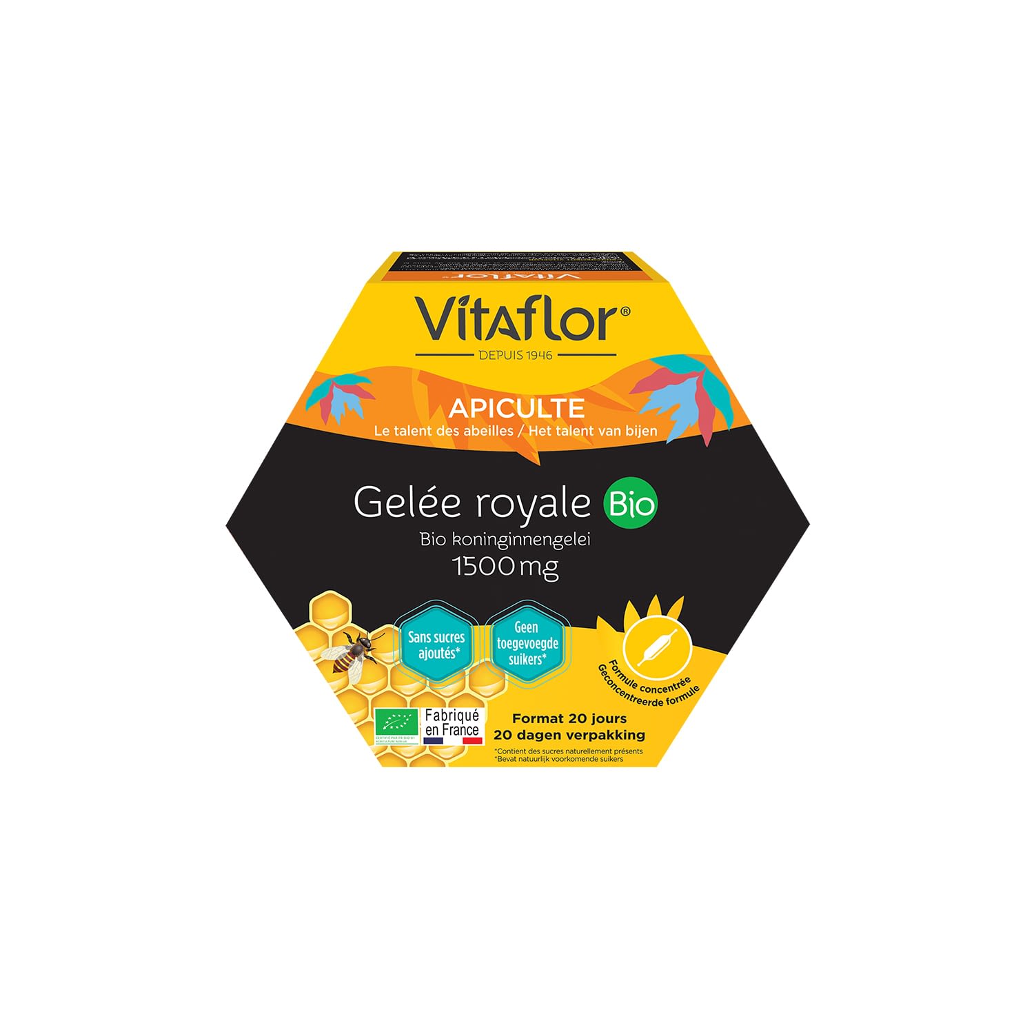 Vitaflor Gelée Royale Bio 1800mg 20 ampoules