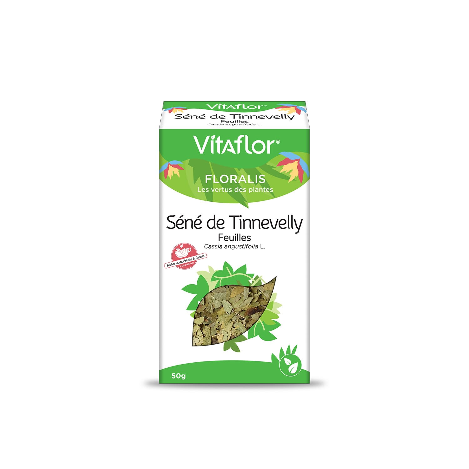 Tisane feuille de Séné de Tinnevelly - 50g - Vitaflor - Digestion